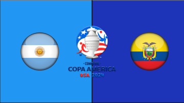 Argentina VS Ecuador Copa America 2024 Quarter Final 5 July 2024